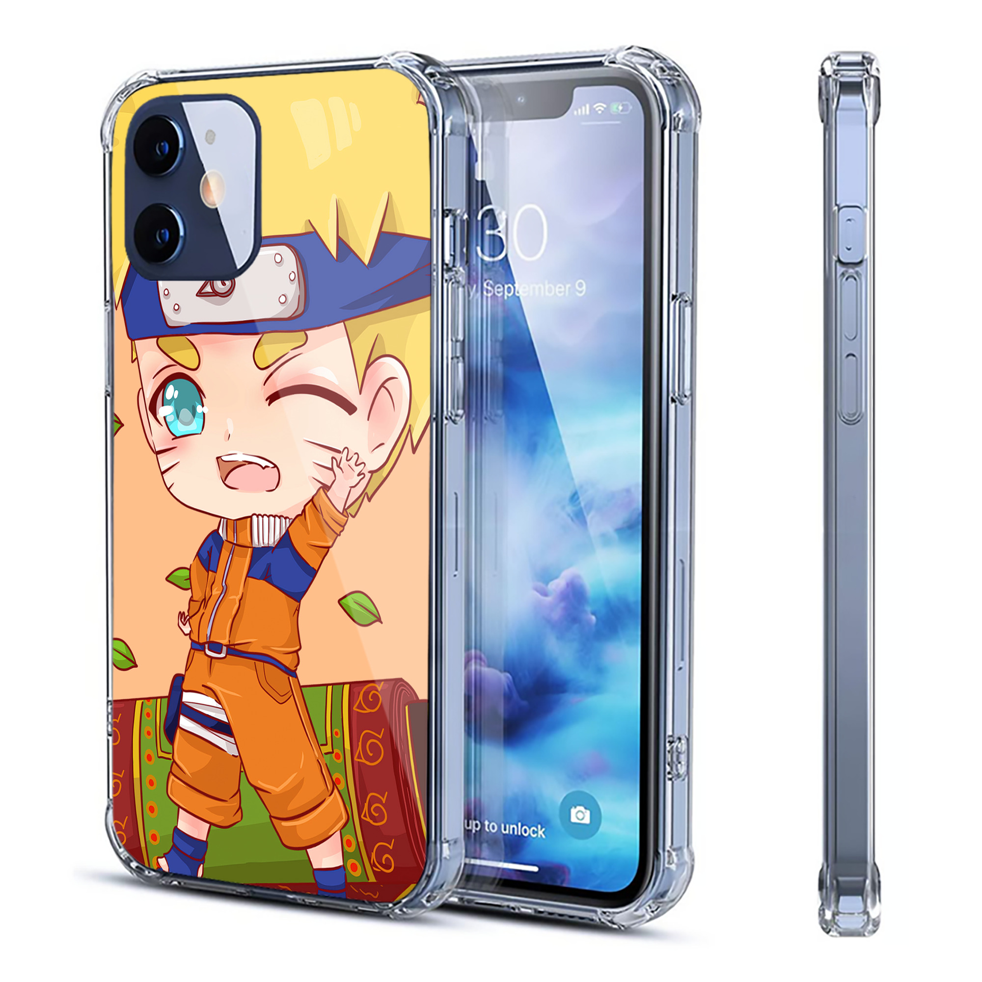 （画像用） NARUTO -ナルト- NARUTO -ナルト- 疾風伝 【iPhone 12シリーズ対応】透明スマホケース（クリアソフトケース）